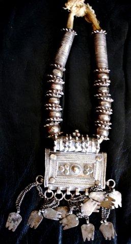 Antique Omani silver Koran box